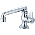 Central Brass Single Handle Bar Faucet, NPSM, Single Hole, Polished Chrome, Spout Reach: 5" 0280-AC